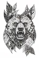 bear claw tattoo design idea