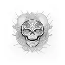 skeleton cobra and cobra tattoo design idea