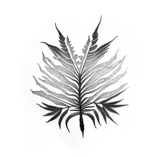 Fern Tree tattoo design idea