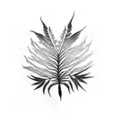 Fern Tree tattoo design idea