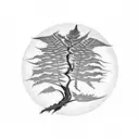 Fern Tree tattoo design idea