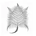 Fern Tree tattoo design idea