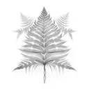 Fern Tree tattoo design idea