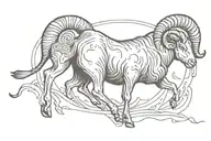 aries loyalty stubbornness strength balance tattoo design idea