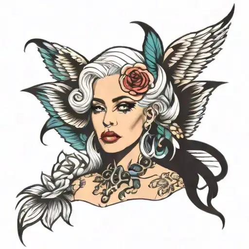 lady gaga tattoo design idea