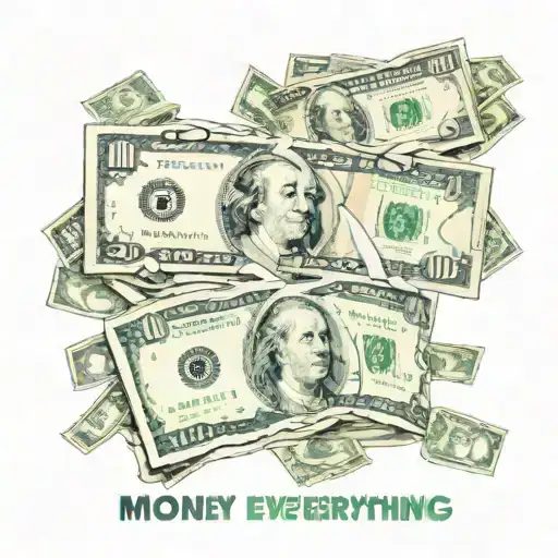money over everything tattoo design idea