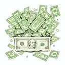 money over everything tattoo design idea