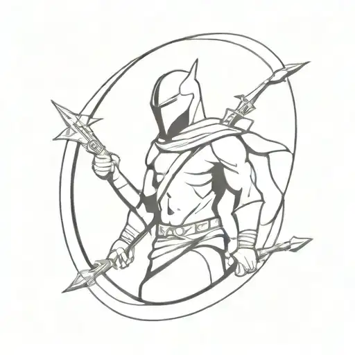 dnd fighter tattoo design idea