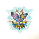 mariposa tattoo design idea
