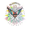 mariposa tattoo design idea