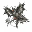 dark Gothic  tattoo design idea