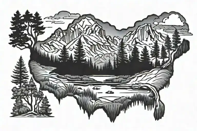 National Parks  tattoo design idea