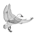 a goose tattoo design idea