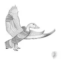 a goose tattoo design idea