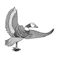 a goose tattoo design idea