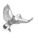 a goose tattoo design idea