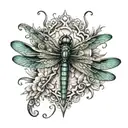 dragonfly tattoo design idea
