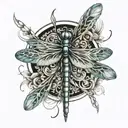 dragonfly tattoo design idea
