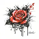 roses tattoo design idea