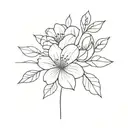 flowers   tattoo design idea