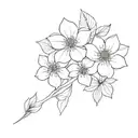 flowers   tattoo design idea