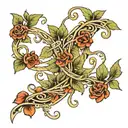 abide vine wrapping tattoo design idea