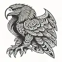 Aztec Eagle tattoo design idea