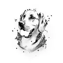 Dog with 3 heads tattoo design idea