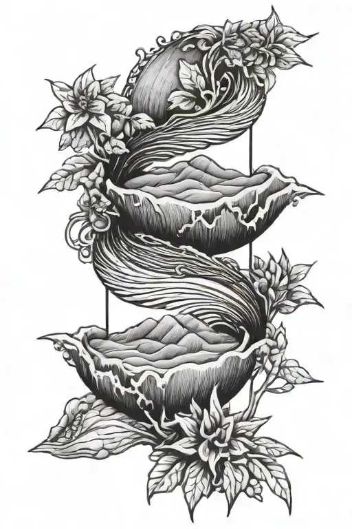 try to memorize each grain of sand as they slip through my fingers tattoo design idea