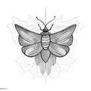 moth and flames tattoo design idea