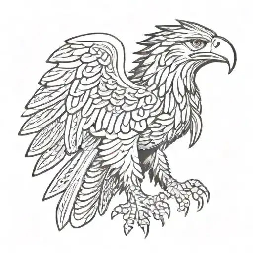 Eagle Albanian eagle text "Shqipe"  tattoo design idea