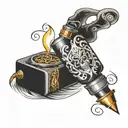 lighter tattoo design idea