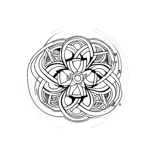 lucky and harmony  tattoo design idea