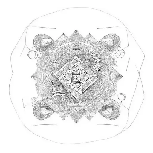 lucky and harmony  tattoo design idea