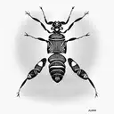 ant tattoo design idea