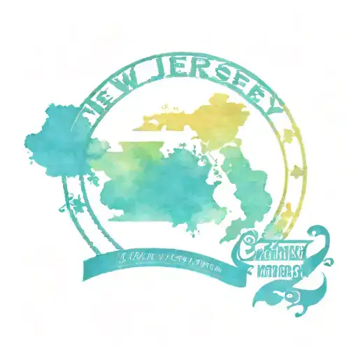 new jersey postage stamp tattoo design idea