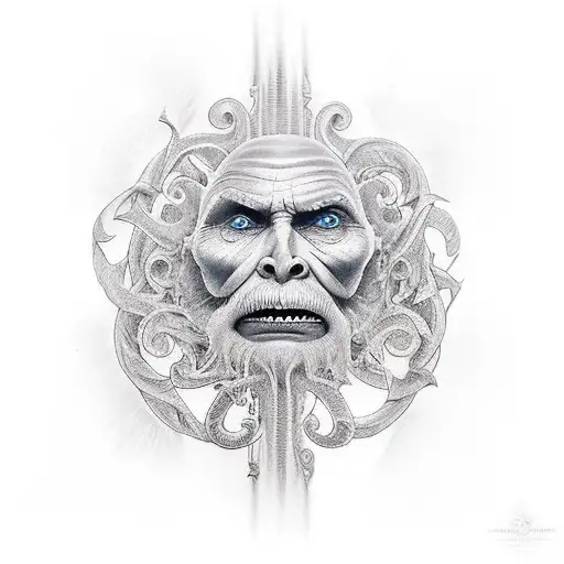 heaven gate keeper tattoo design idea