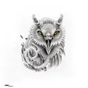 number 7 tattoo design idea