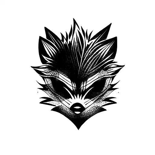 shadow of a hedgehog  tattoo design idea