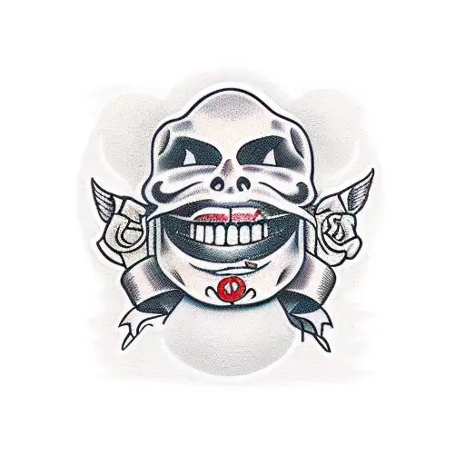 smile now cry later tattoo design idea