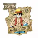 monkey d luffy holding wanted poster  tattoo design idea