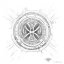 "Let go of your fear" and "Resist the darkness" intertwined with Lily and Emma written in Aurebesh. tattoo design idea