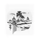 pacific coast highway tattoo design idea