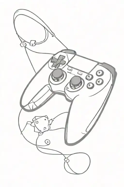 gamer tattoo design idea