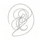 Number 8 tattoo design idea