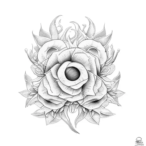  With Carib Wood flowers, 10/23/1938-1/5/2022, sunrise, and numbers 222 tattoo design idea