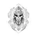 Albanian warrior tattoo design idea