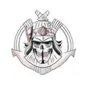 Albanian warrior tattoo design idea