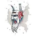 Albanian warrior tattoo design idea