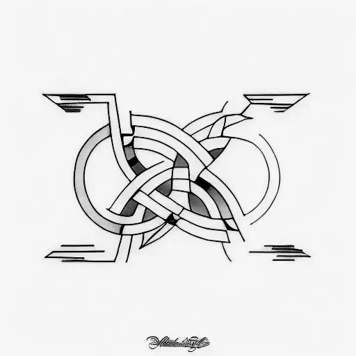 A minimalist yet powerful tattoo showcasing the LGBT equality symbol integrated into an abstract black-grey composition. tattoo design idea